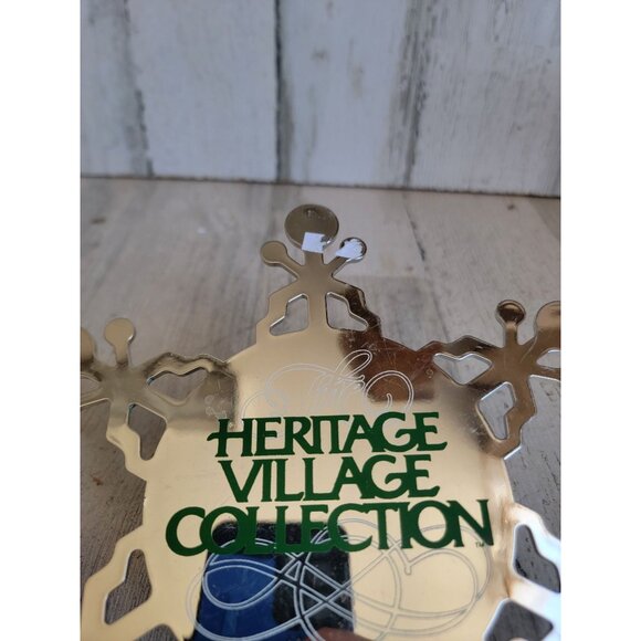 Vintage Dept 56 heritage village collection large snowflake ornament set - Picture 4 of 8